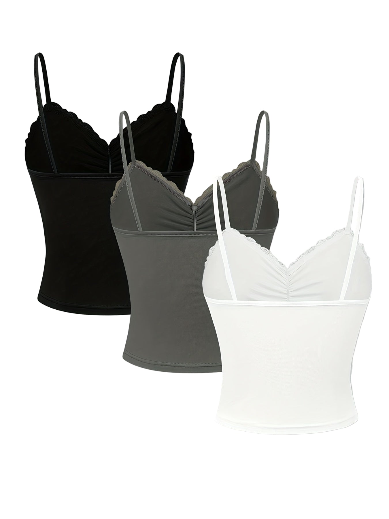 Débardeurs Dentelle (Lot de 3) – Élégance Quotidienne