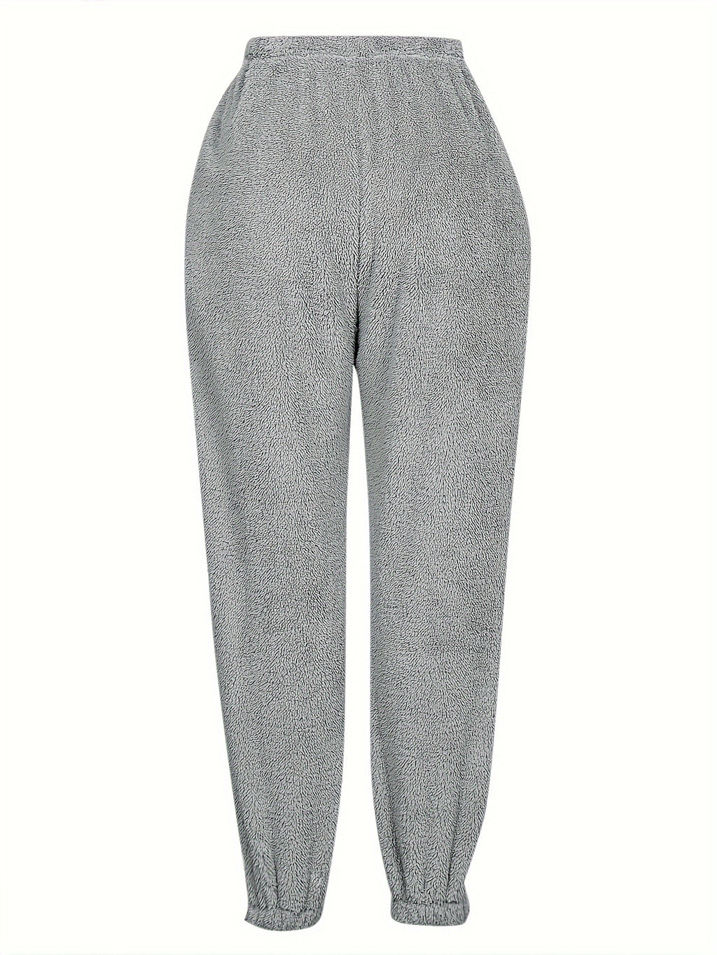 Pantalon Pyjama Polaire Duveteux – Brume d’Hiver