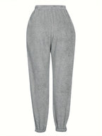 Pantalon Pyjama Polaire Duveteux – Brume d’Hiver