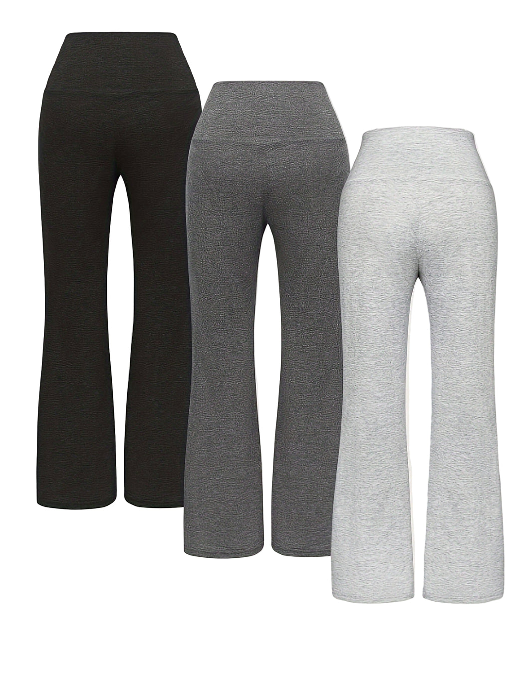 Pantalon Jambes Larges Taille Haute (Lot 3) – Luxe Décontracté