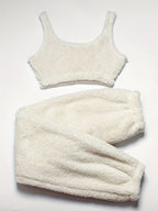 Ensemble Pyjama Polaire Duveteux Débardeur et Pantalon – Cocon Polaire