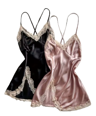 Nuisettes Satinées Assorties (Lot de 2) – Charme Secret