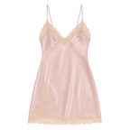 Nuisette Satinée à Bretelles – Lueur de Brume