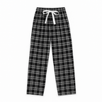 Pantalon à Carreaux Taille Nouée – Charme Douillet