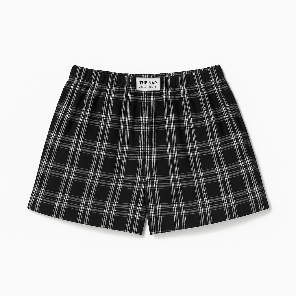 Short à Carreaux – Style Serein