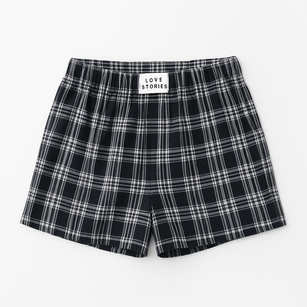 Short à Carreaux – Style Serein