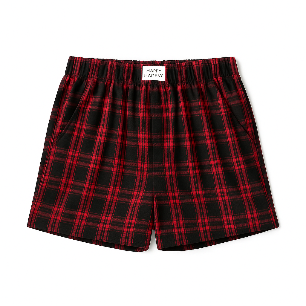 Short à Carreaux – Style Serein