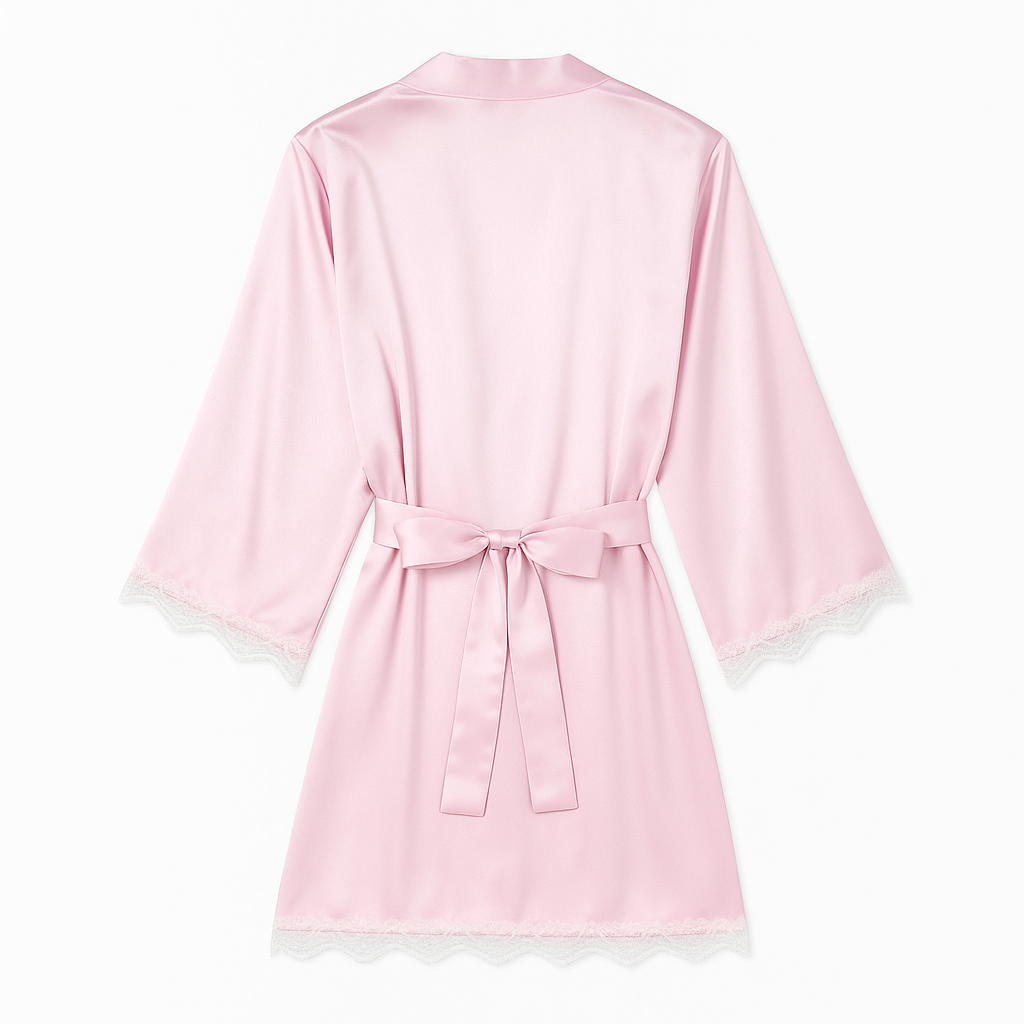 Chemise de Nuit Satinée à Dentelle – Aurore Silencieuse