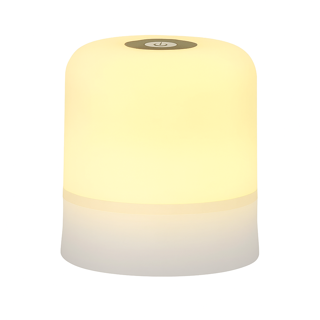 Lampe de nuit LED tactile & USB – Lueur Paisible