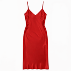 Nuisette Satin Femme Longue Élégante – Brume Douce