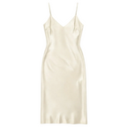 Nuisette Satin Femme Longue Élégante – Brume Douce