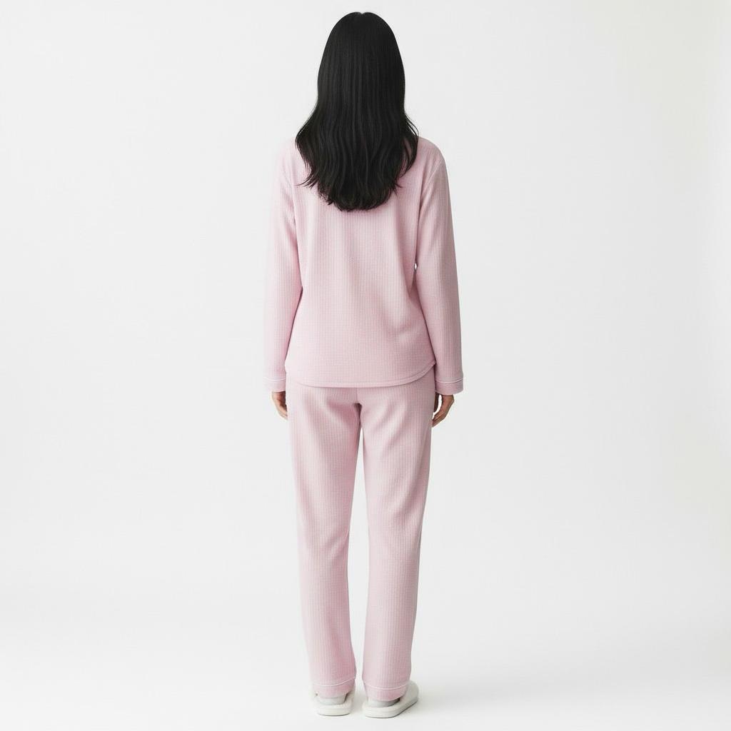 Ensemble Pyjama Long – Élégance Naturelle