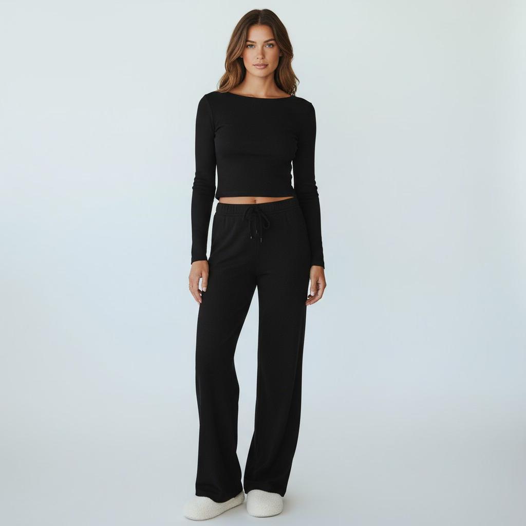 Ensemble Pyjama Manches Longues et Pantalon – Pure Élégance