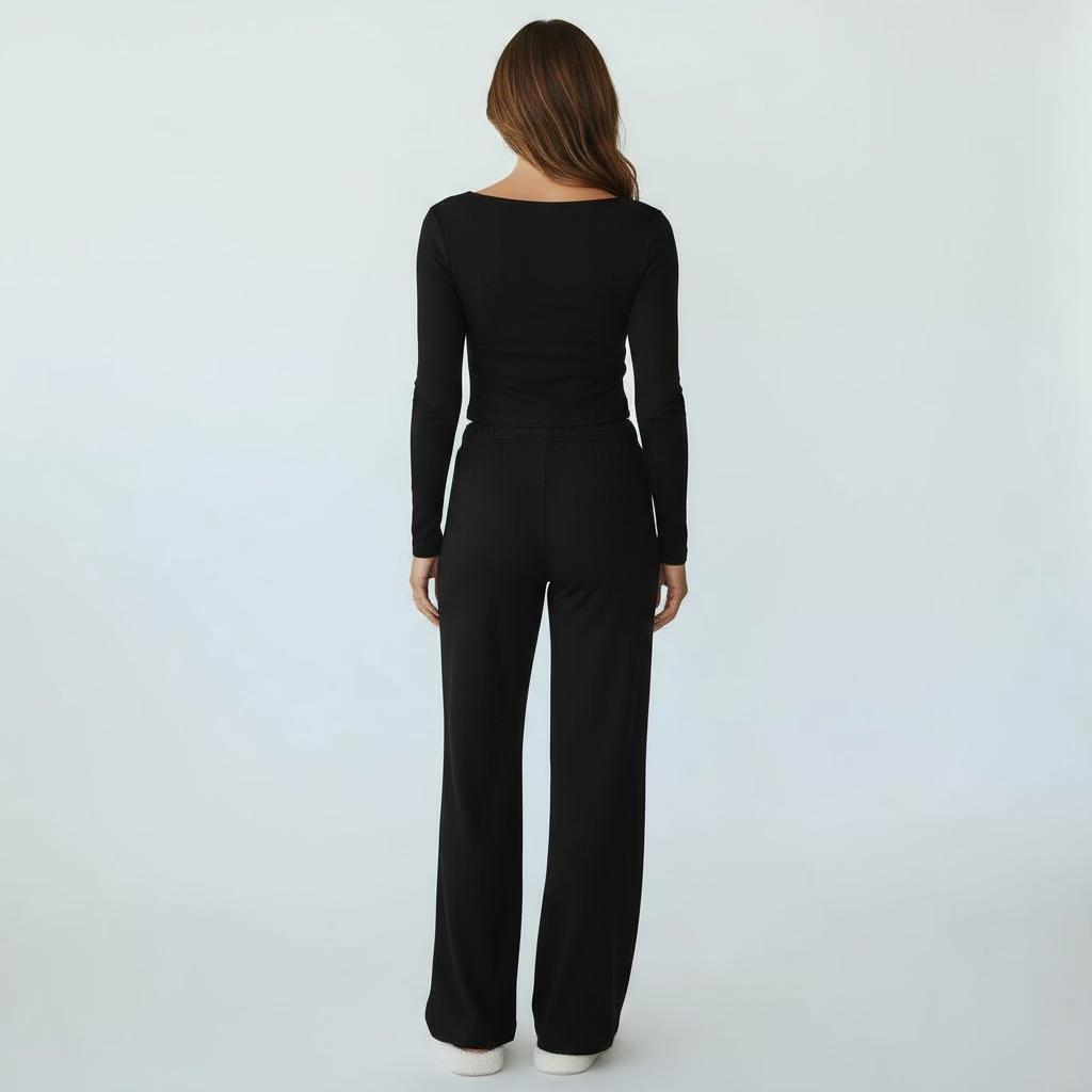 Ensemble Pyjama Manches Longues et Pantalon – Pure Élégance