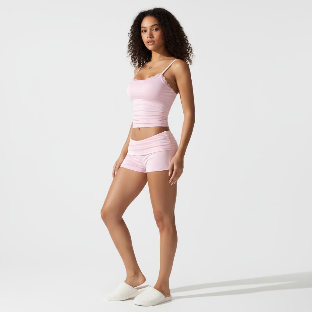 Ensemble Pyjama Débardeur & Short – Matin Doux