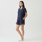 Ensemble  Pyjama Chemise Manches Courtes et Short – Éveil Naturel