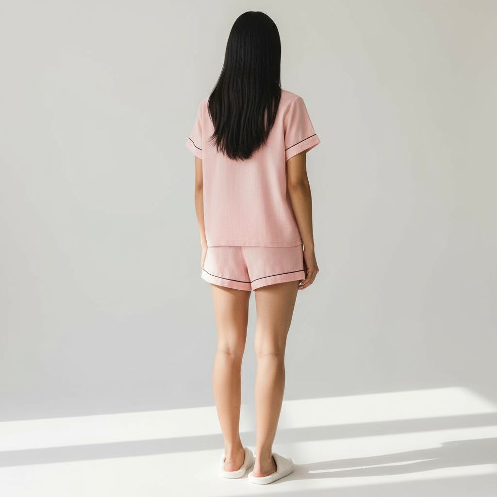 Ensemble  Pyjama Chemise Manches Courtes et Short – Éveil Naturel