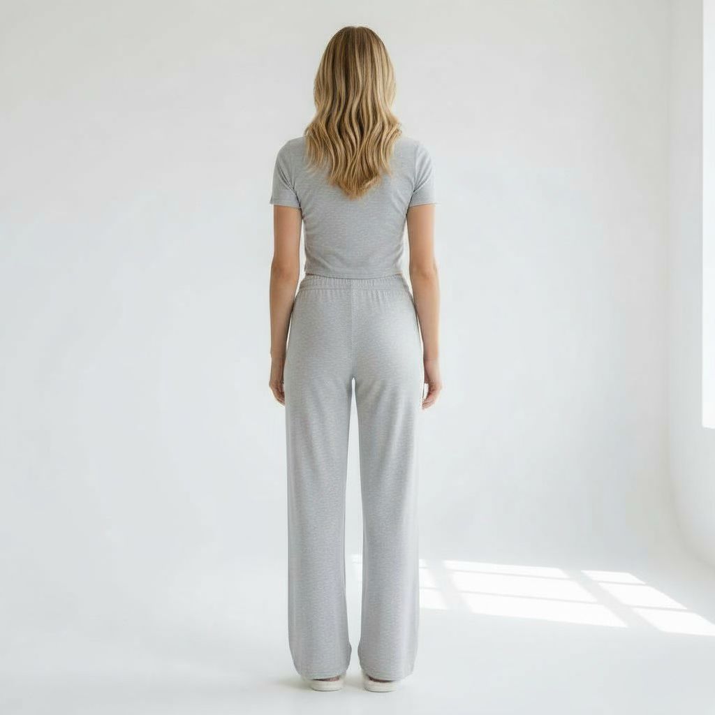 Ensemble Pyjama T-shirt et Pantalon – Fraîcheur Élégante