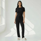 Ensemble Pyjama T-shirt et Pantalon – Fraîcheur Élégante