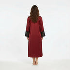 Ensemble Pyjama Satiné Robe et Gilet – Éclat Relié