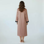 Ensemble Pyjama Satiné Robe et Gilet – Éclat Relié