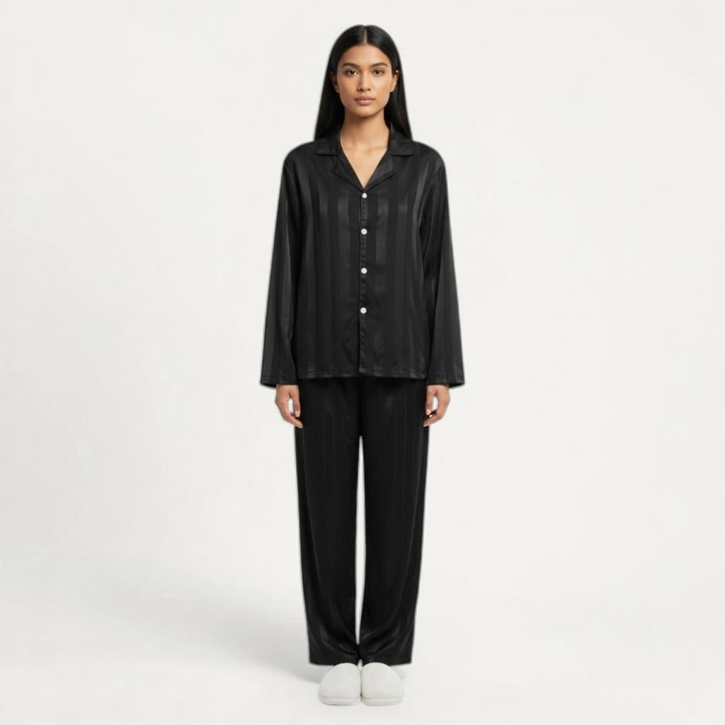 Ensemble Pyjama  Rayures - Élégance Impériale