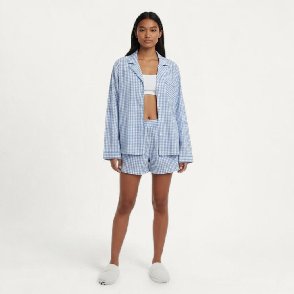 Ensemble Pyjama Short- Fraîcheur Azur