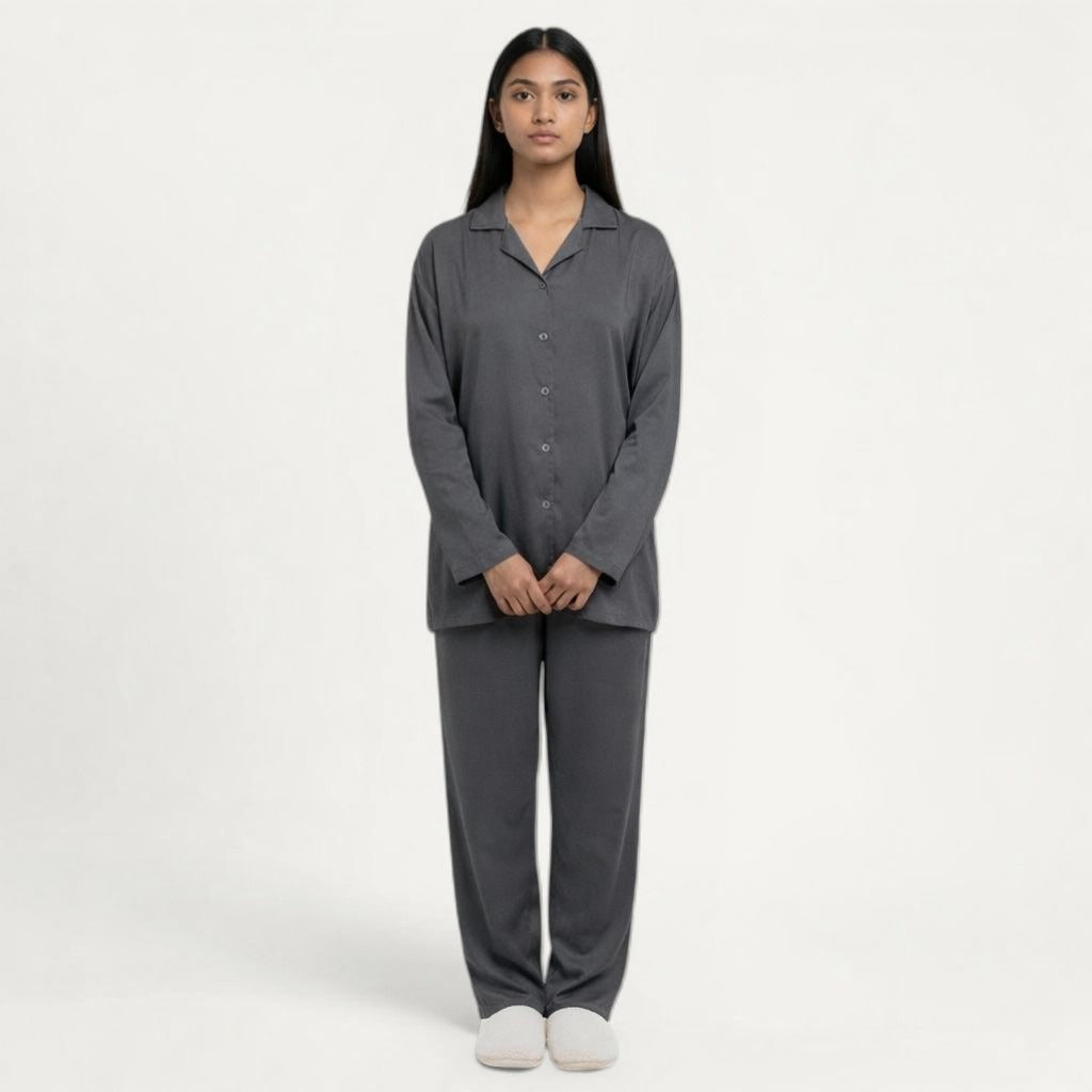 Ensemble Pyjama Long – Élégance Naturelle