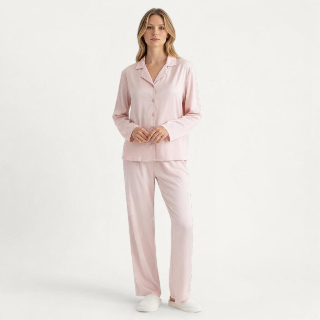 Ensemble Pyjama Long – Élégance Naturelle