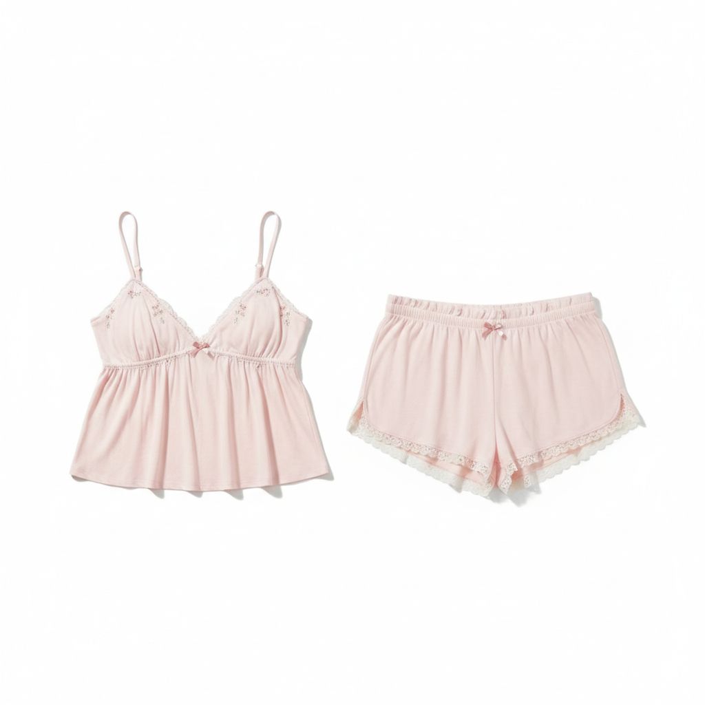 Ensemble Pyjama Babydoll - Douceur Romantique