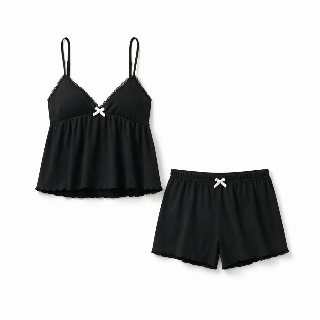 Ensemble Pyjama Babydoll - Douceur Romantique