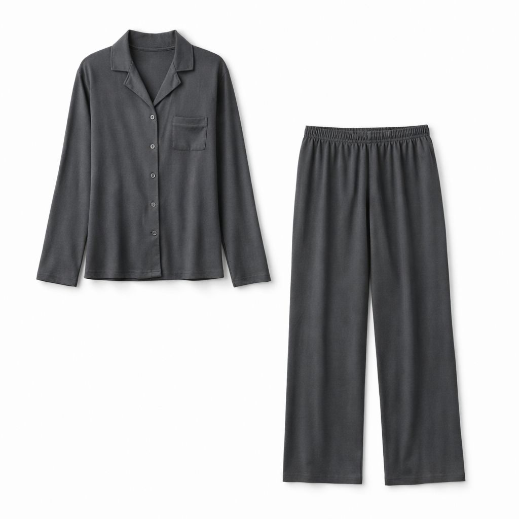 Ensemble Pyjama Long – Élégance Naturelle