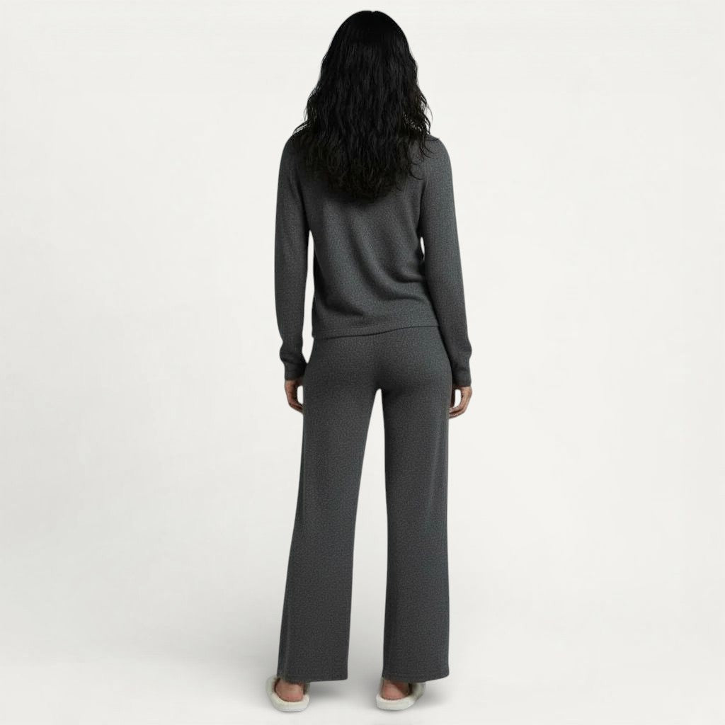 Trio Pyjama Doux Gilet, Débardeur et Pantalon – Signature Élégante