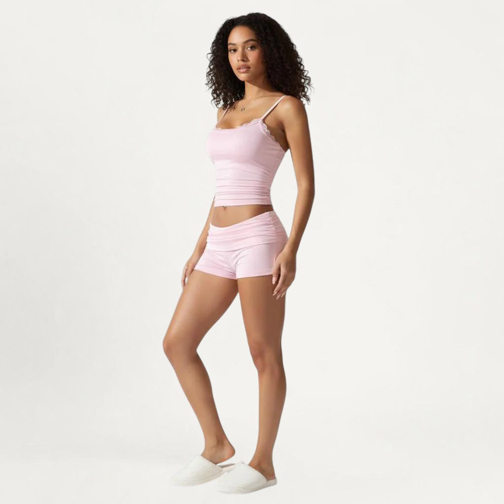 Ensemble Pyjama Débardeur & Short – Matin Doux