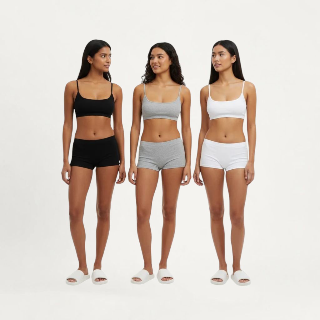 Brassière Bretelle Fine (Lot de 3) – Lingerie Libre