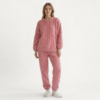 Ensemble Pyjama Polaire Femme Manches Longues Chaud – Douce Étreinte