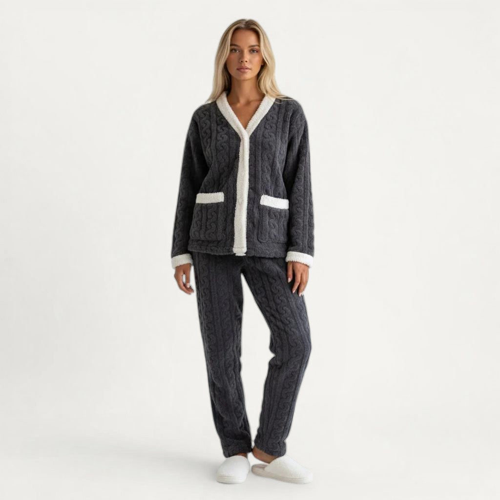 Ensemble Pyjama Polaire Femme Hiver Chaud – Ultra Douillet