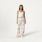 Pantalon Pyjama Polaire Femme Chaud – Carreaux Enflammés