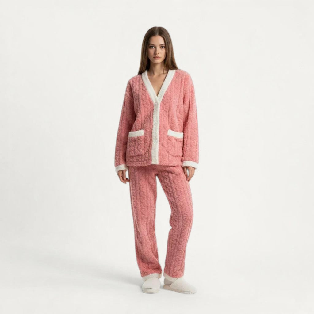 Ensemble Pyjama Polaire Femme Hiver Chaud – Ultra Douillet