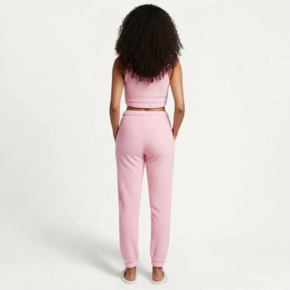 Ensemble Pyjama Polaire Femme Débardeur et Pantalon Chaud – Cocon Polaire
