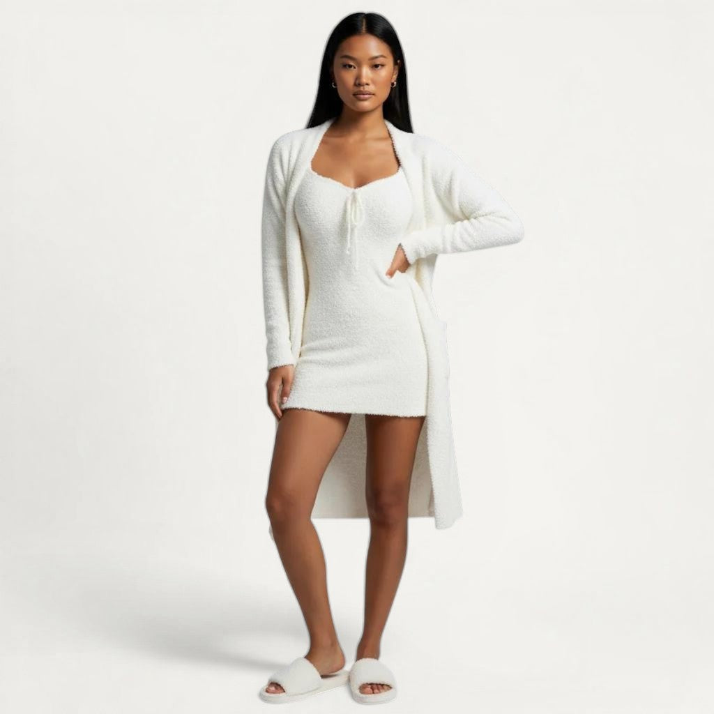 Ensemble Pyjama Cocooning Femme Chaud – Câlin Sucré