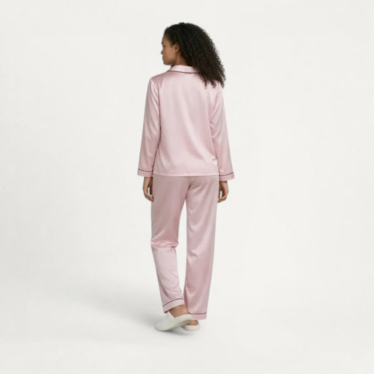 Ensemble Pyjama Satin Femme Chemisier et Pantalon Élégant – Nuit Élégante
