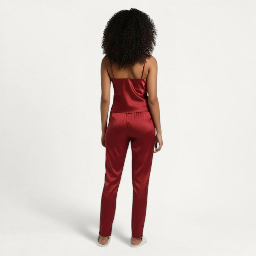 Ensemble Pyjama Satin Femme Élégant et Fluide – Douce Séduction