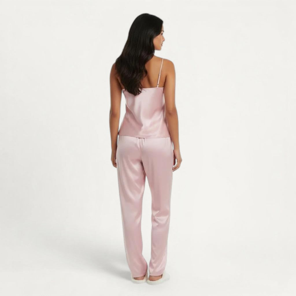 Ensemble Pyjama Satin Femme Élégant et Fluide – Douce Séduction