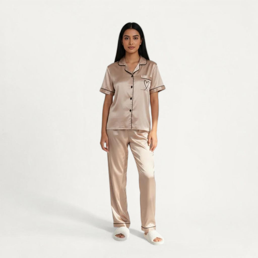 Ensemble Pyjama Satin Femme Chic et Confort – Confort Chic