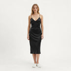 Nuisette Satin Femme Longue Élégante – Brume Douce