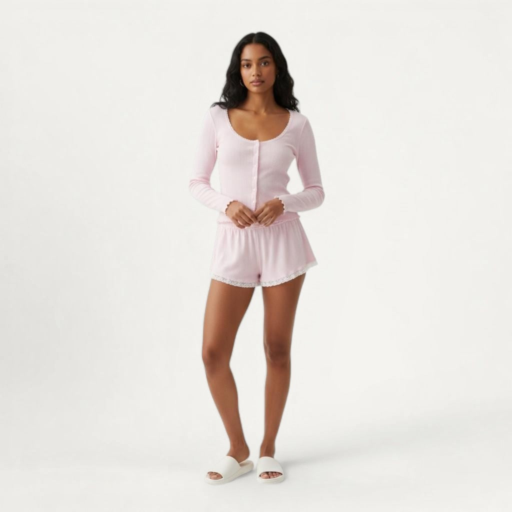 Ensemble Cocooning Côtelé - Douceur Volantée