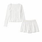 Ensemble Cocooning Côtelé - Douceur Volantée