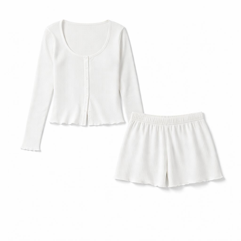 Ensemble Cocooning Côtelé - Douceur Volantée