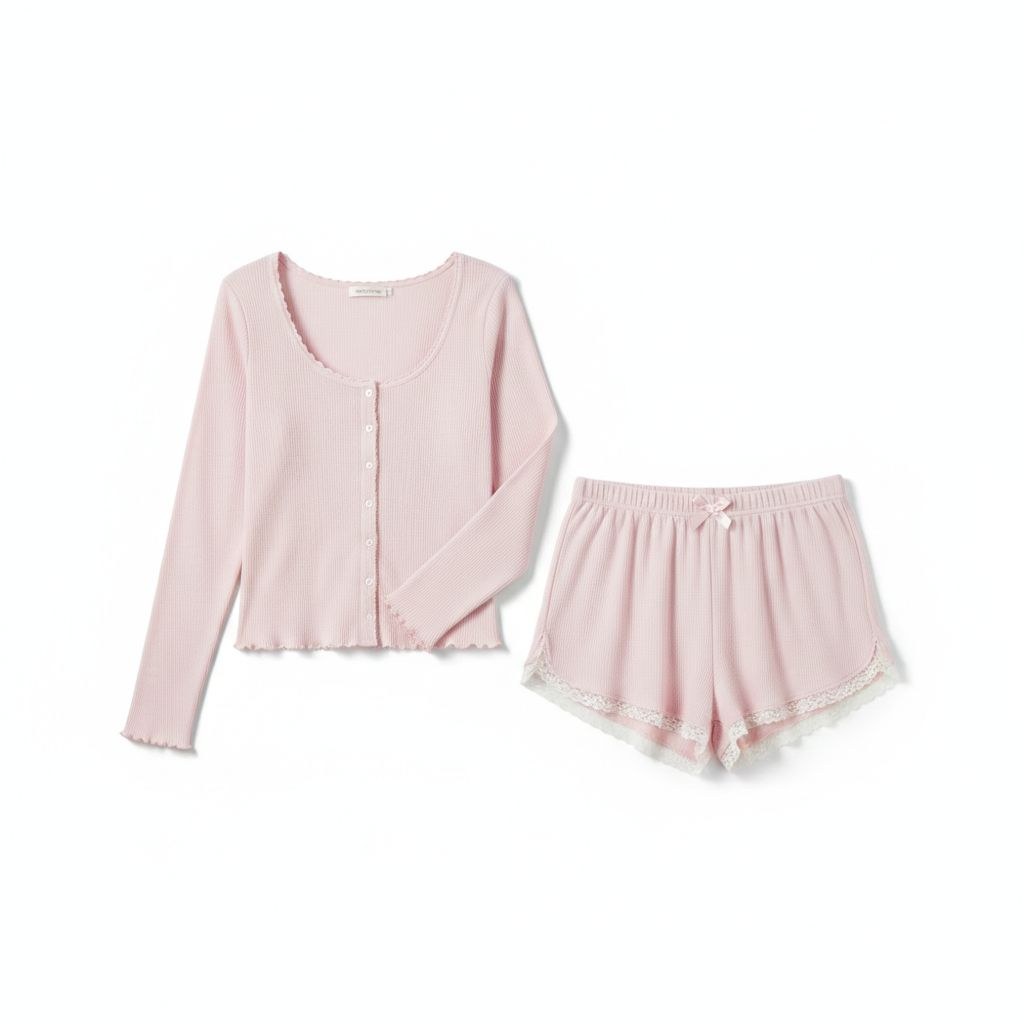 Ensemble Cocooning Côtelé - Douceur Volantée